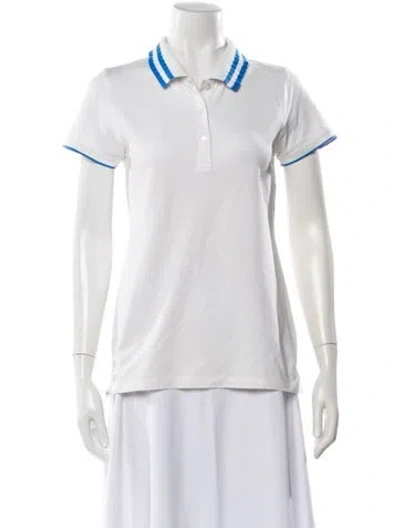 Pre-owned Tory Burch Crew Neck Short Sleeve T-shirt In White