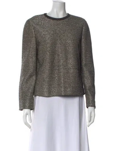 Pre-owned Tory Burch Crew Neck Sweater In Black
