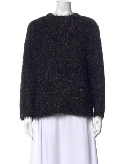 Pre-owned Tory Burch Crew Neck Sweater In Black