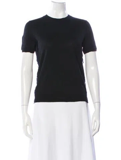Pre-owned Tory Burch Crew Neck Sweater In Black