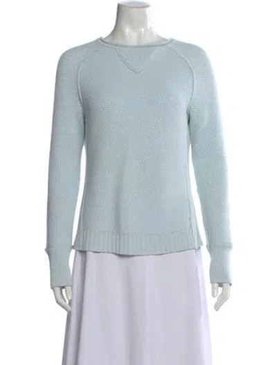 Pre-owned Tory Burch Crew Neck Sweater In Blue