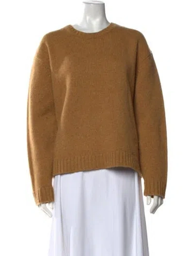 Pre-owned Tory Burch Crew Neck Sweater In Brown