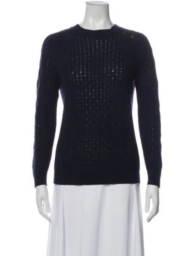 Pre-owned Tory Burch Crew Neck Sweater In Gray