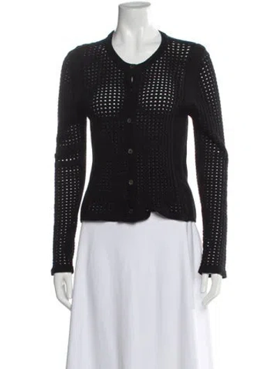 Pre-owned Tory Burch Crew Neck Sweater In Gray