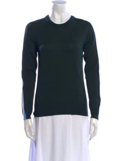 Pre-owned Tory Burch Crew Neck Sweater In Green