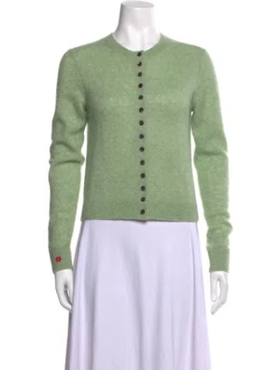Pre-owned Tory Burch Crew Neck Sweater In Green