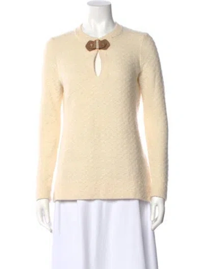 Pre-owned Tory Burch Crew Neck Sweater In Neutral