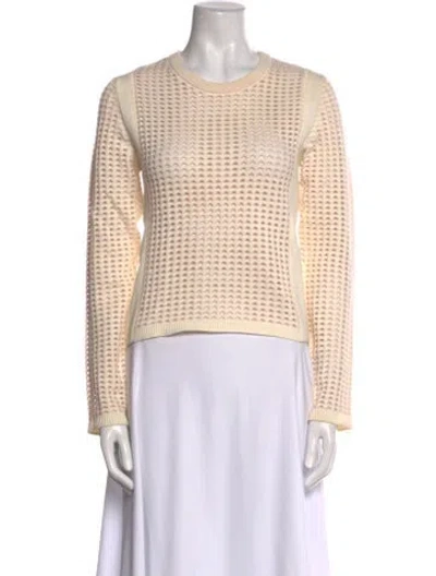 Pre-owned Tory Burch Crew Neck Sweater In Neutral