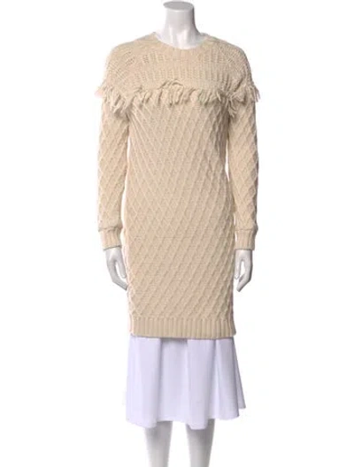 Pre-owned Tory Burch Crew Neck Sweater In Neutral