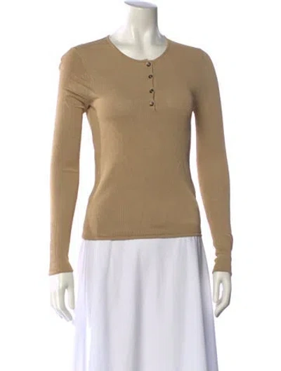 Pre-owned Tory Burch Crew Neck Sweater In Neutral