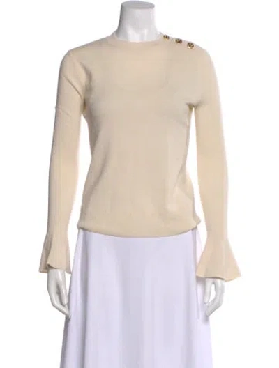 Pre-owned Tory Burch Crew Neck Sweater In Neutral