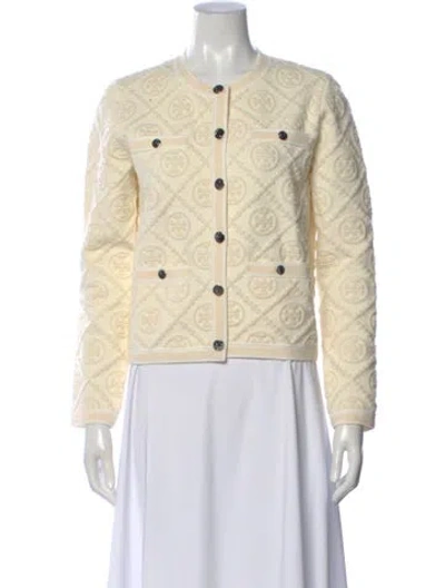 Pre-owned Tory Burch Crew Neck Sweater In Neutral