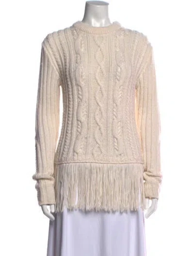 Pre-owned Tory Burch Crew Neck Sweater In Neutral