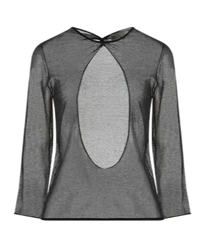 Tory Burch Crew Neck T-shirt In Brown