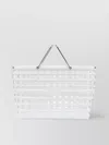 Tory Burch Crocodile Cut-out Leather Tote Bag