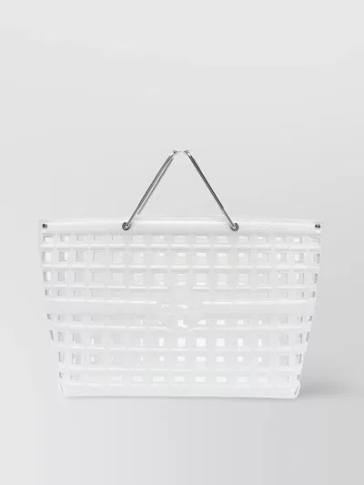 Tory Burch Crocodile Cut-out Leather Tote Bag