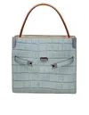 Tory Burch Crocodile Print Leather Handbag