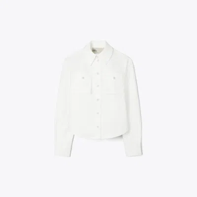 Tory Burch Cropped Cotton Jacket