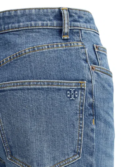 Tory Burch Cropped Flare Jean In Mdm Vntg Wsh