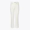 Tory Burch Cropped Flare Jean In Neutral
