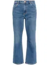 Tory Burch Cropped Flare Jeans In Blue