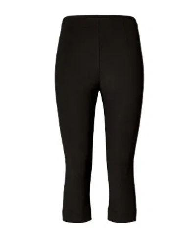 Tory Burch Cropped High-waisted Leggings In Black