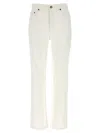 Tory Burch Cropped Denim Jeans With Flared Leg