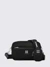 Tory Burch Shoulder Bag With Adjustable Strap And Front Pocket In Black
