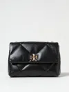 Tory Burch Kira Double Strap Black Leather Bag In Black
