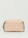 Tory Burch Borsa Crossbody Fleming Small In Pelle Trapuntata Colore Vaniglia In Pink