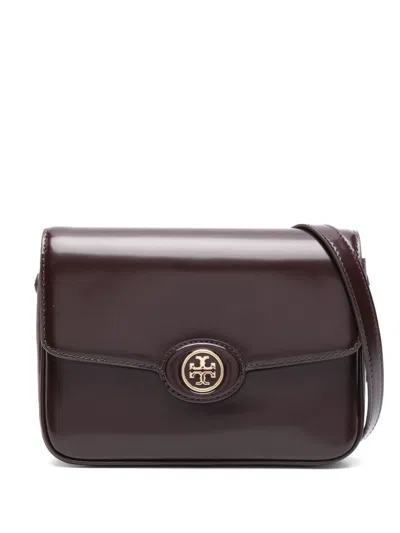 Tory Burch Crosshatched Shoulder Bag In Red