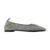 Tory Burch Delicate Mesh Ballerina Flats With Rhinestone Embellishments