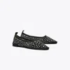 Tory Burch Crystal Ballet In Black