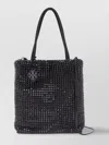 Tory Burch Crystal Beaded Tote Bag With Detachable Strap