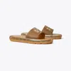 Tory Burch Bubble Jelly Crystal-embellished Slides In Nude