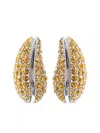 Tory Burch Textured Teardrop Earrings In Gold