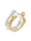 Tory Burch Crystal-embellished Ring In Gold