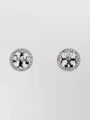 Tory Burch Crystal Embellished Round Stud Earrings