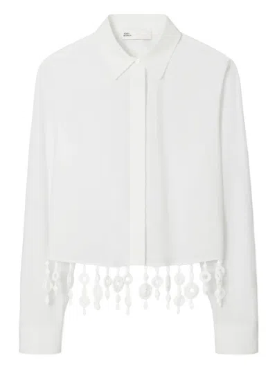 TORY BURCH CRYSTAL-EMBELLISHED SHIRT