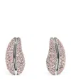 Tory Burch Crystal-embellished Wave Earrings In Gold