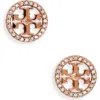 Tory Burch Bijoux In Rose Gold/crystal