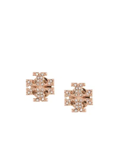 Tory Burch Kira Crystal Pave Stud Earrings In Yellow