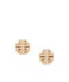 Tory Burch Miller Studded Earrings In Yellow