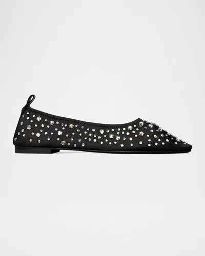 TORY BURCH CRYSTAL MESH BALLERINA FLATS
