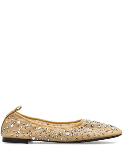 TORY BURCH TORY BURCH CRYSTAL SAND MESH FLATS