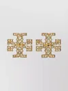 Tory Burch Crystal-studded Gold-tone Stud Earrings