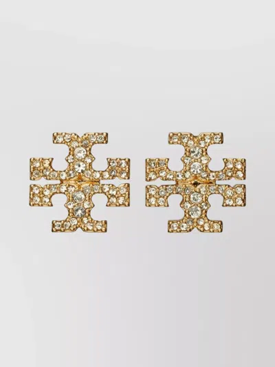 Tory Burch Crystal-studded Gold-tone Stud Earrings