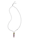 Tory Burch Curiosity Carrot Pendant Necklace In Metallic