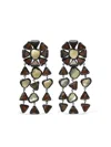 Tory Burch Curiosity Resin Chandelier Earrings In Black