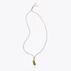 Tory Burch Curiosity Eggplant Necklace